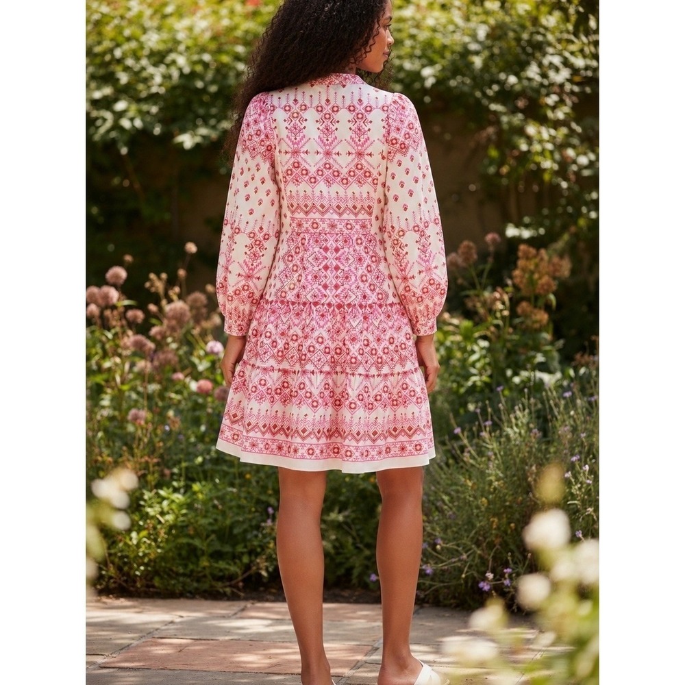 Hale‎ Bob Clary Embroidered Mini Dress XS New - Picture 3 of 9